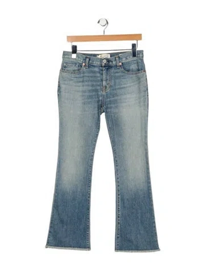 Pre-owned Nili Lotan Mid-rise Flared Jeans In Blue