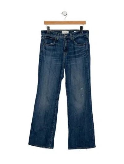 Pre-owned Nili Lotan Mid-rise Flared Jeans In Blue