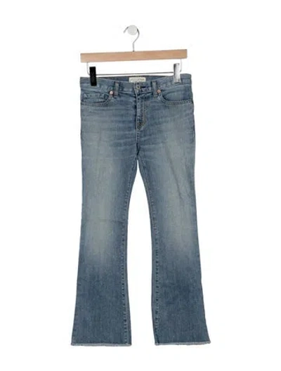 Pre-owned Nili Lotan Mid-rise Flared Jeans In Blue