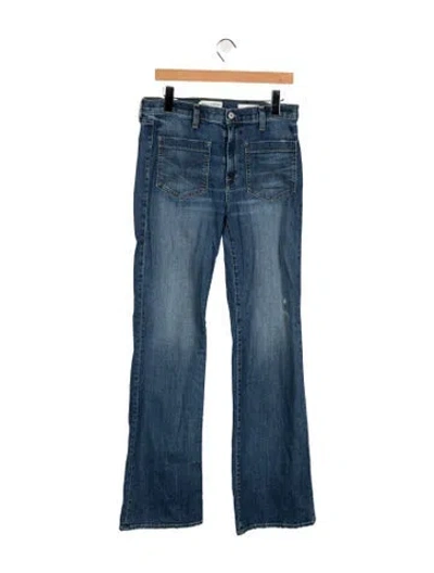 Pre-owned Nili Lotan Mid-rise Flared Jeans In Blue