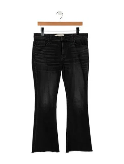 Pre-owned Nili Lotan Mid-rise Flared Jeans In Gray