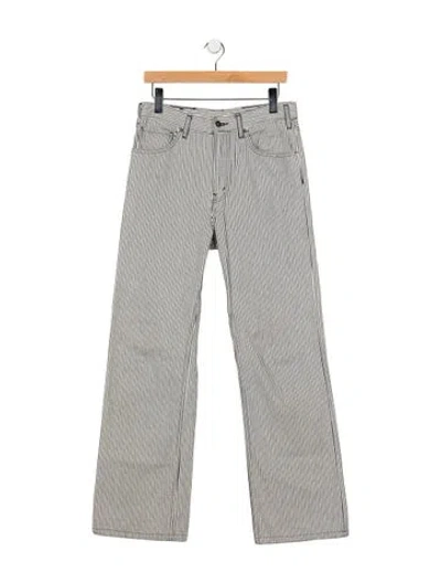 Pre-owned Nili Lotan Mid-rise Flared Jeans In White