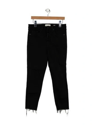 Pre-owned Nili Lotan Mid-rise Skinny Leg Jeans In Black