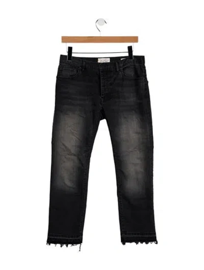 Pre-owned Nili Lotan Mid-rise Skinny Leg Jeans In Black