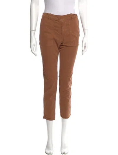 Pre-owned Nili Lotan Mid-rise Skinny Leg Jeans In Brown