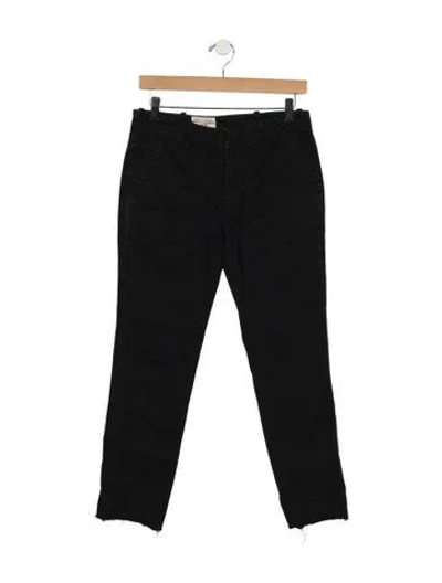 Pre-owned Nili Lotan Mid-rise Straight Leg Jeans In Black