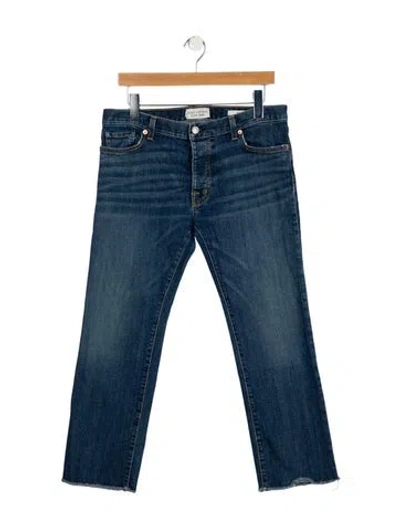 Pre-owned Nili Lotan Mid-rise Straight Leg Jeans In Blue