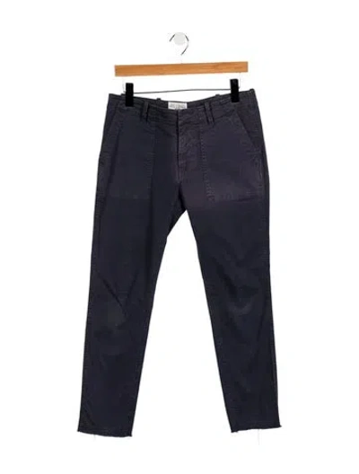 Pre-owned Nili Lotan Mid-rise Straight Leg Jeans In Blue
