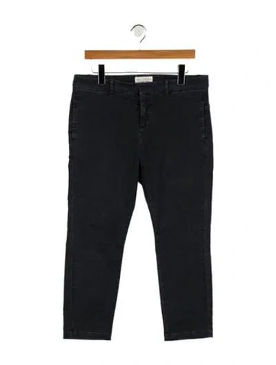 Pre-owned Nili Lotan Mid-rise Straight Leg Jeans In Blue