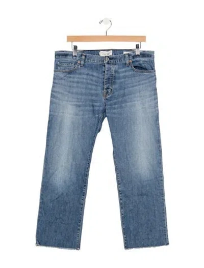 Pre-owned Nili Lotan Mid-rise Straight Leg Jeans In Blue