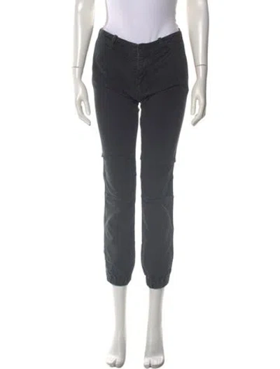 Pre-owned Nili Lotan Mid-rise Straight Leg Jeans In Gray