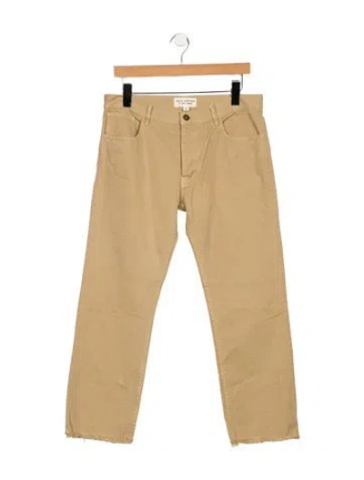Pre-owned Nili Lotan Mid-rise Straight Leg Jeans In Neutral