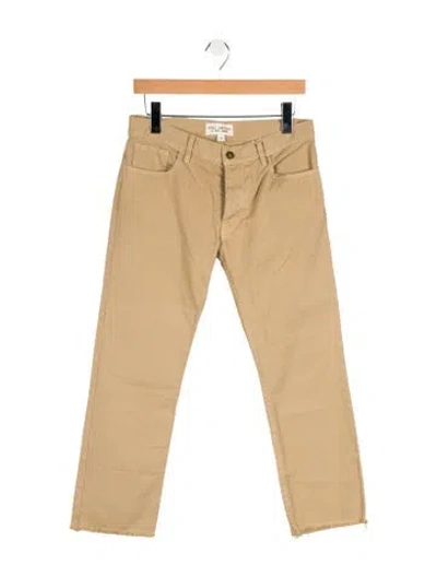 Pre-owned Nili Lotan Mid-rise Straight Leg Jeans W/ Tags In Neutral