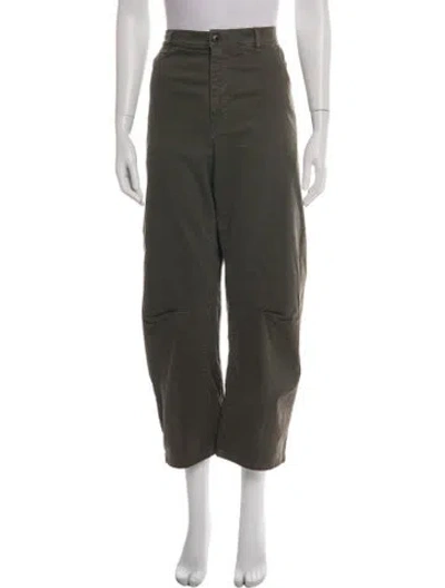 Pre-owned Nili Lotan Mid-rise Wide Leg Jeans In Gray
