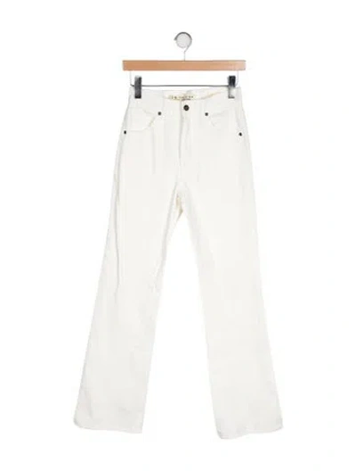 Pre-owned Nili Lotan Mid-rise Wide Leg Jeans In Neutral