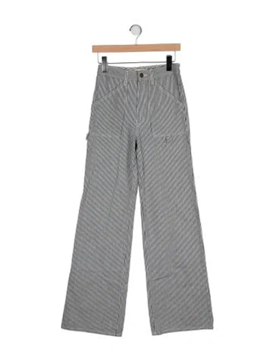 Pre-owned Nili Lotan Mid-rise Wide Leg Jeans W/ Tags In Green