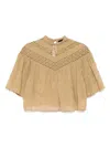 Nili Lotan Mikki Blouse In Brown