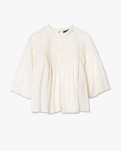 Nili Lotan Mikki Blouse In White