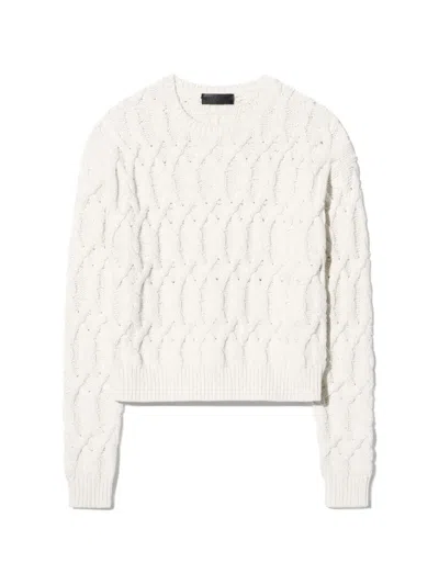 Nili Lotan Miklos Cable-knit Sweater In Multi