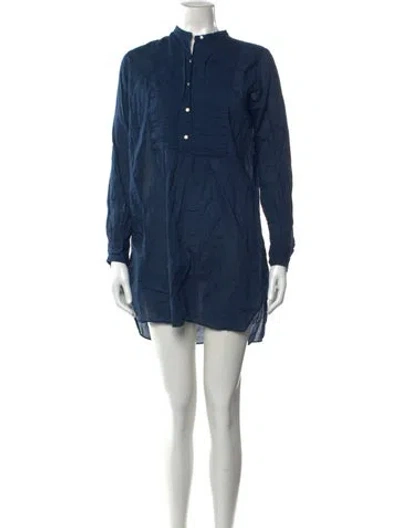 Pre-owned Nili Lotan Mini Dress In Blue