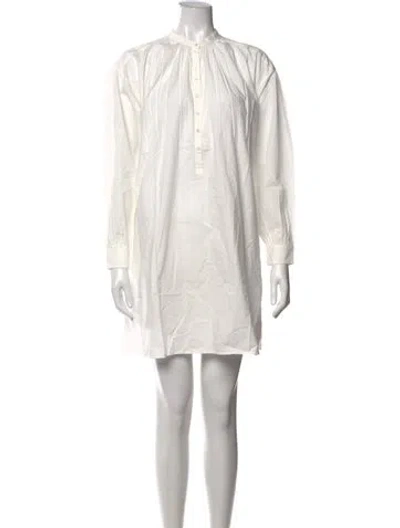 Pre-owned Nili Lotan Mini Dress W/ Tags In White