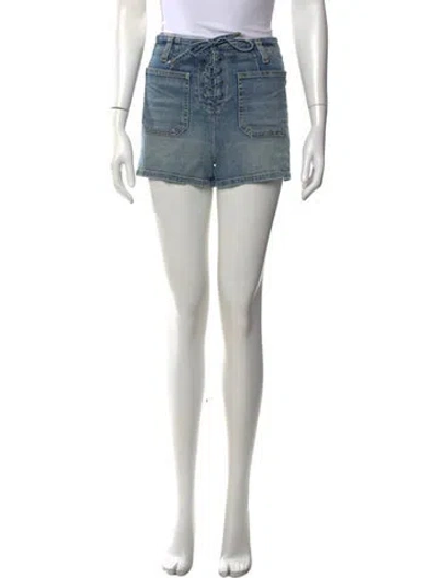 Pre-owned Nili Lotan Mini Shorts In Blue