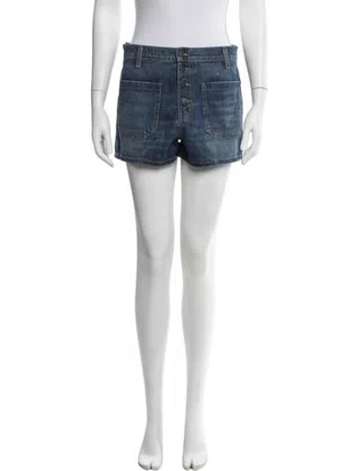 Pre-owned Nili Lotan Mini Shorts In Blue