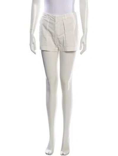 Pre-owned Nili Lotan Mini Shorts In Neutrals/white