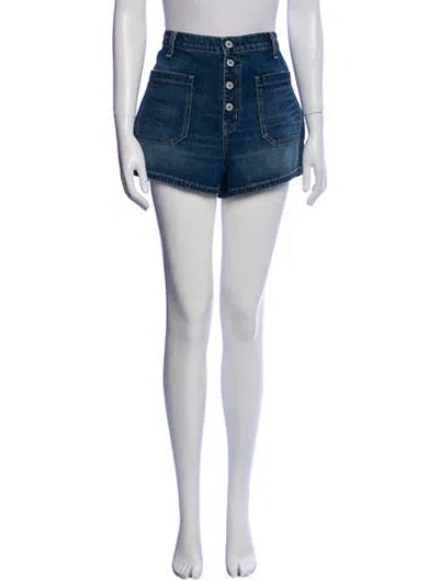 Pre-owned Nili Lotan Mini Shorts W/ Tags In Blue