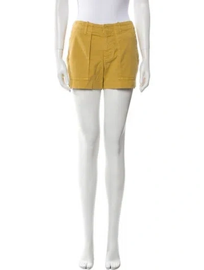 Pre-owned Nili Lotan Mini Shorts W/ Tags In Yellow