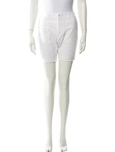 Pre-owned Nili Lotan Mini Shorts In White
