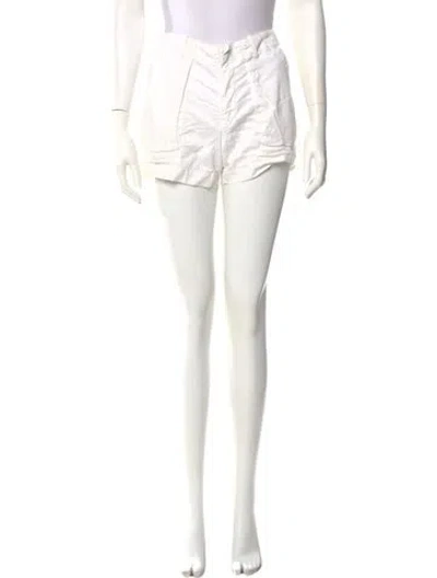 Pre-owned Nili Lotan Mini Shorts In White
