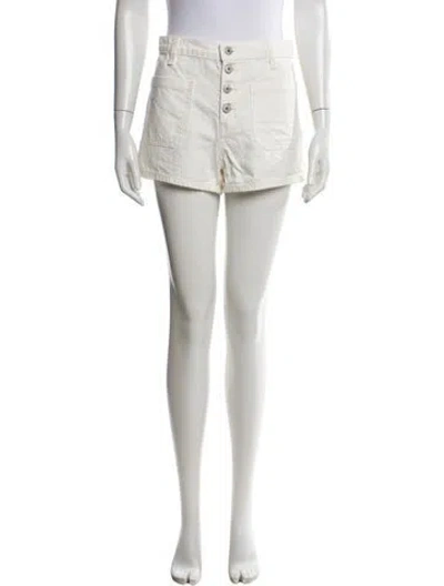 Pre-owned Nili Lotan Mini Shorts In White