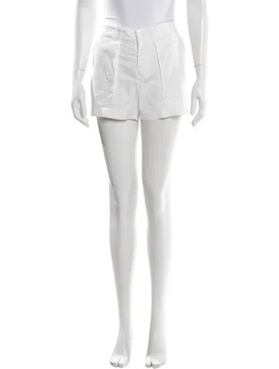 Pre-owned Nili Lotan Mini Shorts In White