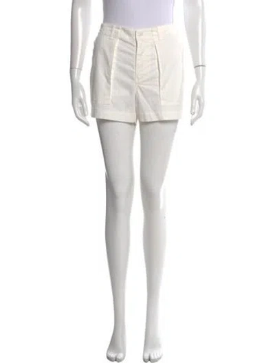 Pre-owned Nili Lotan Mini Shorts In White