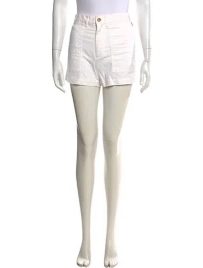 Pre-owned Nili Lotan Mini Shorts In White