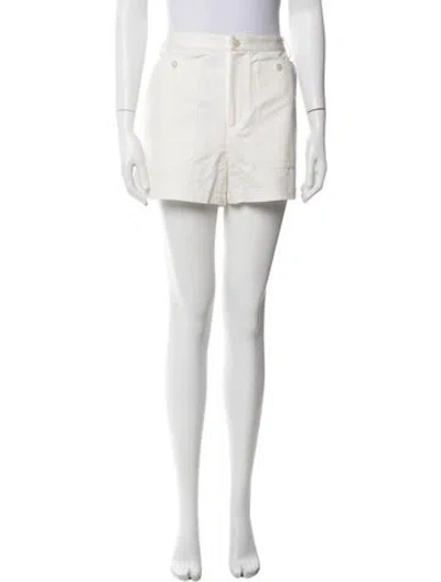 Pre-owned Nili Lotan Mini Shorts In White