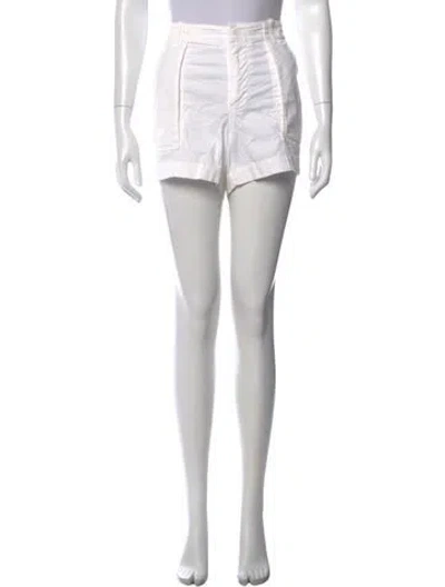 Pre-owned Nili Lotan Mini Shorts In White