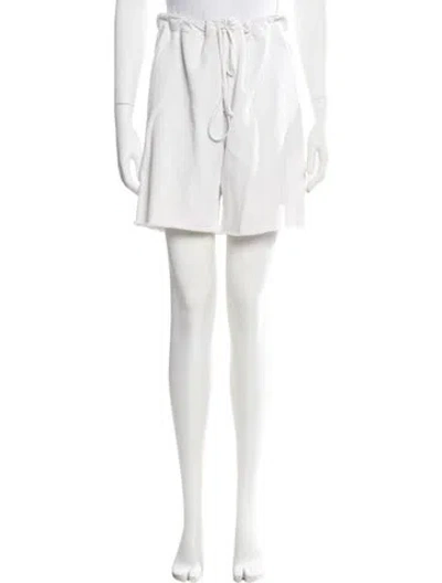 Pre-owned Nili Lotan Mini Shorts In White