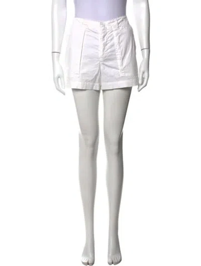 Pre-owned Nili Lotan Mini Shorts In White