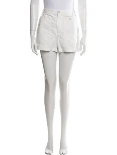Pre-owned Nili Lotan Mini Shorts In White