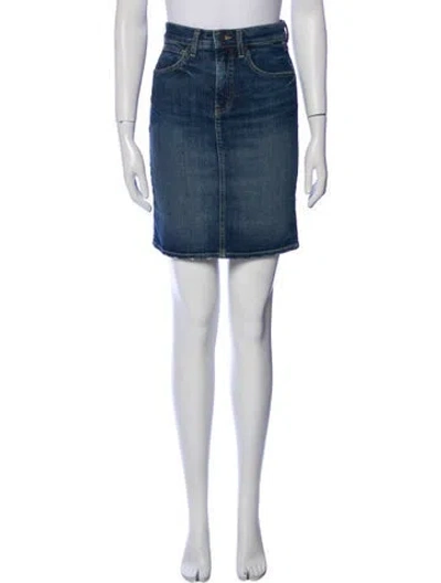 Pre-owned Nili Lotan Mini Skirt In Blue