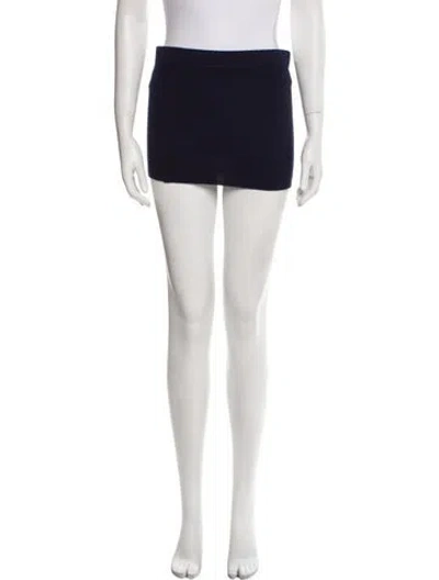 Pre-owned Nili Lotan Mini Skirt In Blue