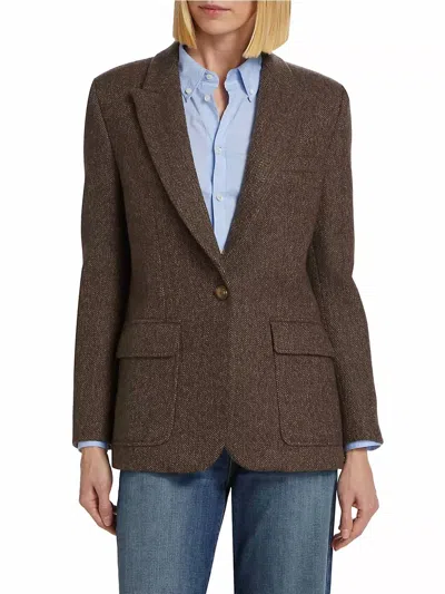Nili Lotan Mireille Blazer Jacket In Brown