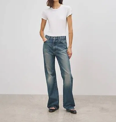 Pre-owned Nili Lotan Mitchell Jean In Simon Wash - Size 29 In Blue