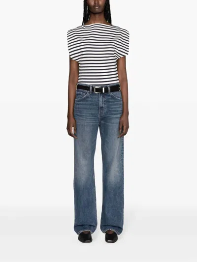 Nili Lotan Women's Mitchell Mid-rise Straight Jeans In Summer Wash
