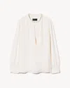 Nili Lotan Montaine Silk Blouse In White
