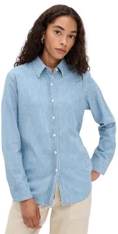 NILI LOTAN MONTI DENIM SHIRT CHAMBRAY