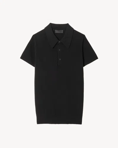 Nili Lotan Myles Cashmere Polo In Black