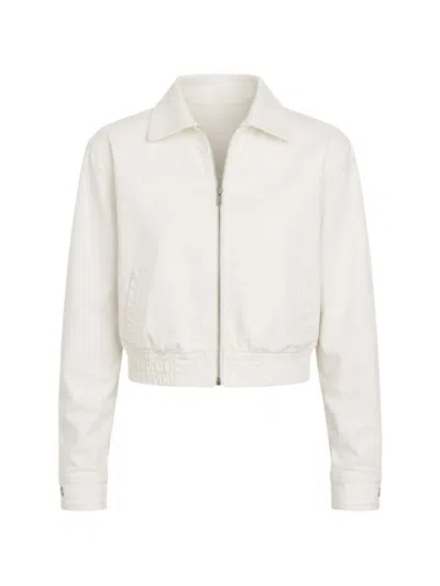 Nili Lotan Najac Denim Jacket In Metallic